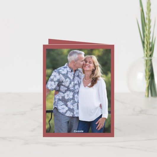 Moderne Einladung zum 50. Hochzeitstag (Rückseite)