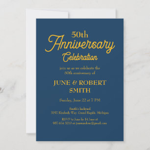 Moderne Einladung zum 50. Hochzeitstag