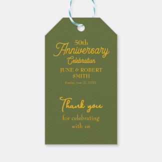 Moderne Einladung zum 50. Hochzeitstag Geschenkanhänger