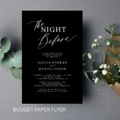 Moderne Einladung zum Abendessen mit schwarzer Pro Flyer