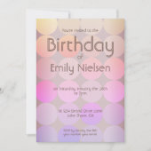 Moderne Einladung zum Geburtstag (Vorderseite)