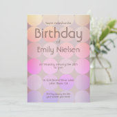 Moderne Einladung zum Geburtstag (Stehend Vorderseite)