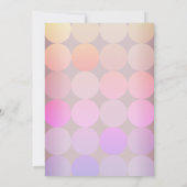 Moderne Einladung zum Geburtstag (Rückseite)