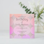 Moderne Einladung zum Geburtstag (Stehend Vorderseite)