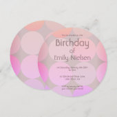 Moderne Einladung zum Geburtstag (Vorne/Hinten)