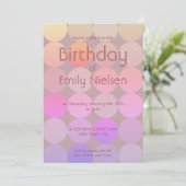 Moderne Einladung zum Geburtstag (Stehend Vorderseite)