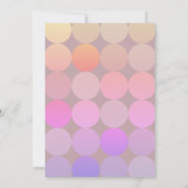 Moderne Einladung zum Geburtstag (Rückseite)