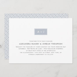 Moderne Einladung zum Hochzeitsfeiern | Verspätung