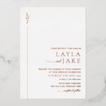 Moderne Einladung zum Hochzeitspaziergang LAYLA-Fo