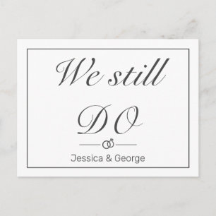 Moderne Einladung zum Hochzeitstag Postkarte