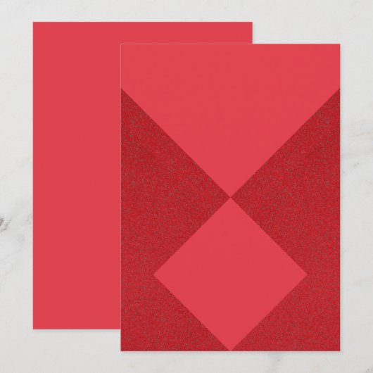 Moderne Einladung zum Roten Diamanten - individuel (Vorne/Hinten)