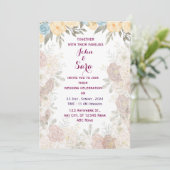 Moderne Einladung zur Hochzeit (Stehend Vorderseite)