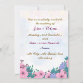 Moderne Einladung zur Hochzeit (Vorderseite)