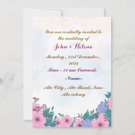 Moderne Einladung zur Hochzeit