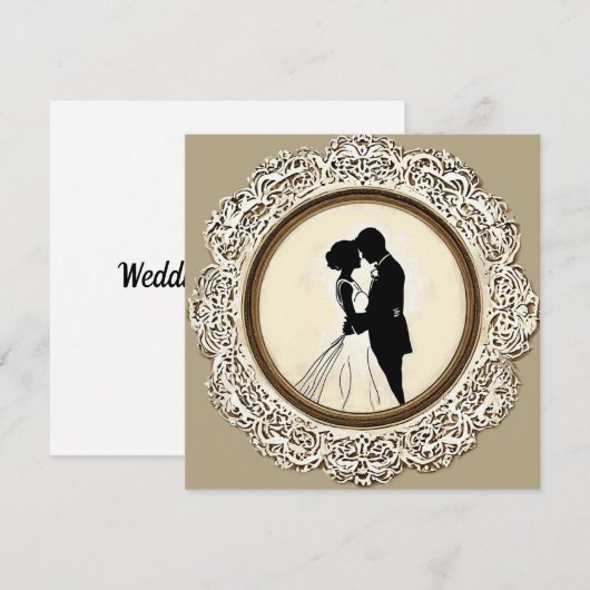 Moderne Einladung zur Hochzeit (Vorne/Hinten)