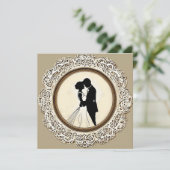 Moderne Einladung zur Hochzeit (Stehend Vorderseite)