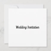 Moderne Einladung zur Hochzeit (Rückseite)