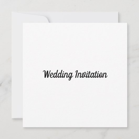 Moderne Einladung zur Hochzeit (Rückseite)