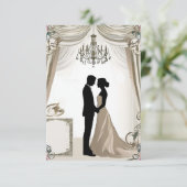 Moderne Einladung zur Hochzeit (Stehend Vorderseite)