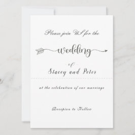 Moderne Einladung zur Hochzeit