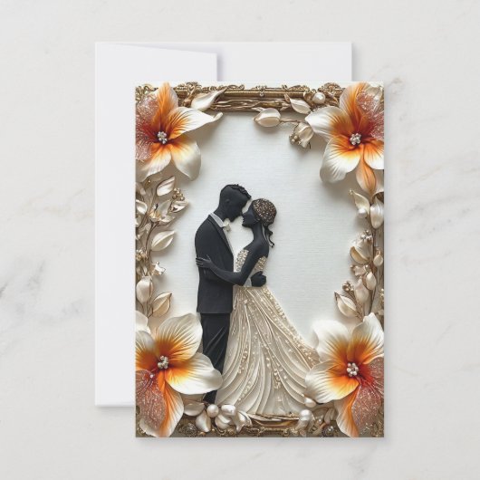 Moderne Einladung zur Hochzeit (Vorderseite)