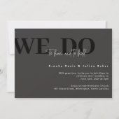 Moderne Einladung zur Hochzeit (Vorderseite)