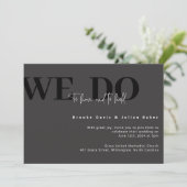 Moderne Einladung zur Hochzeit (Stehend Vorderseite)