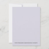 Moderne Einladung zur Hochzeit (Rückseite)