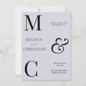 Moderne Einladung zur Hochzeit (Vorderseite)