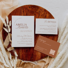 Moderne Einladung zur Hochzeit