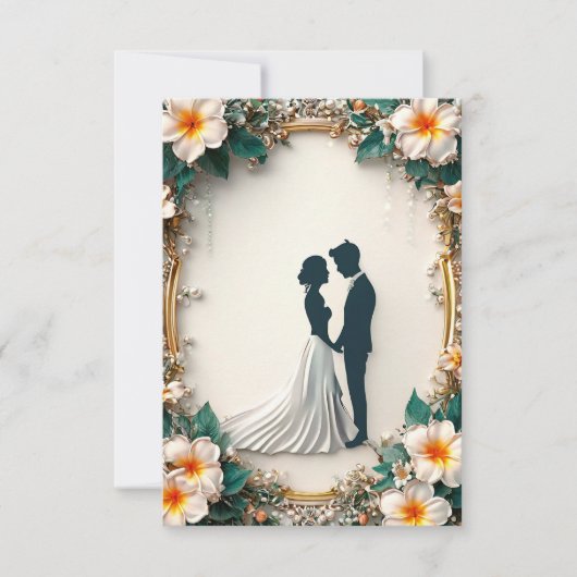 Moderne Einladung zur Hochzeit (Vorderseite)