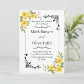 Moderne Einladung zur Hochzeit | Elegant und indiv (Stehend Vorderseite)