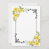 Moderne Einladung zur Hochzeit | Elegant und indiv (Rückseite)