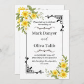 Moderne Einladung zur Hochzeit | Elegant und indiv (Vorne/Hinten)