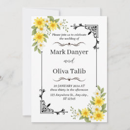 Moderne Einladung zur Hochzeit | Elegant und indiv