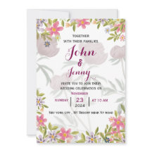 Moderne Einladung zur Hochzeit in Englisch