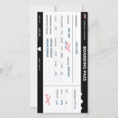 Moderne Einladung zur Hochzeit mit personalisierte (Vorderseite)