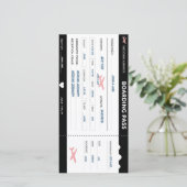 Moderne Einladung zur Hochzeit mit personalisierte (Stehend Vorderseite)