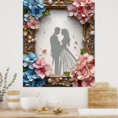 Moderne Einladung zur Hochzeit Poster (Küche)