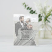 Moderne Einladung zur Hochzeit von Fotos (Stehend Vorderseite)