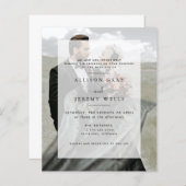 Moderne Einladung zur Hochzeit von Fotos (Vorne/Hinten)