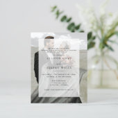 Moderne Einladung zur Hochzeit von Fotos (Stehend Vorderseite)