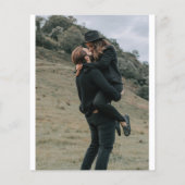 Moderne Einladung zur Hochzeit von Fotos Flyer (Hinten)