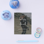 Moderne Einladung zur Hochzeit von Fotos Flyer (Einzeln)