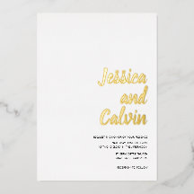 Moderne Einladung zur Hochzeit von Minimalistische