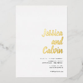 Moderne Einladung zur Hochzeit von Minimalistische