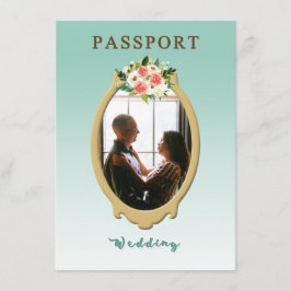 Moderne Einladung zur Hochzeit von Passport