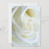 Moderne Einladung zur Hochzeit von White Rose (Rückseite)