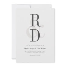 Moderne Einladung zur Hochzeitsankündigung