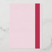 Moderne Einladung zur Hochzeitsfeier (Rückseite)